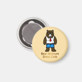 オフィスのパンおもしろいアートの最低額 マグネット (正面/裏面)