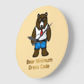 オフィスのパンおもしろいアートの最低額 ラージ壁時計 (傾斜)