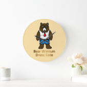 オフィスのパンおもしろいアートの最低額 ラージ壁時計 (ホーム)