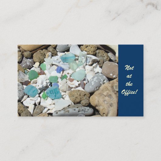 オフィスのビーチの退職したな名刺ない 名刺 (正面)