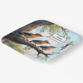 オフィスのブリーフケースを除く鳥 ペーパープレート (傾斜あり)