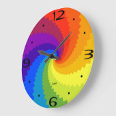 オフィスのホームルームの壁時計のカラースペクトル ラージ壁時計 (傾斜)