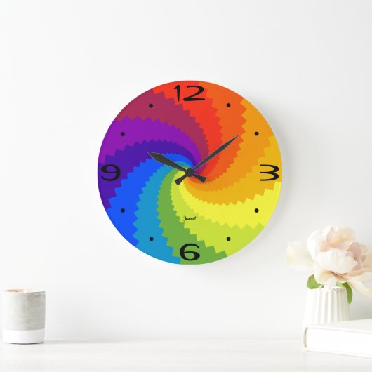 オフィスのホームルームの壁時計のカラースペクトル ラージ壁時計 (ホーム)