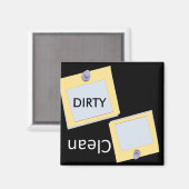 オフィスのポスト清潔な汚れた食洗機磁石 マグネット (正面/裏面)