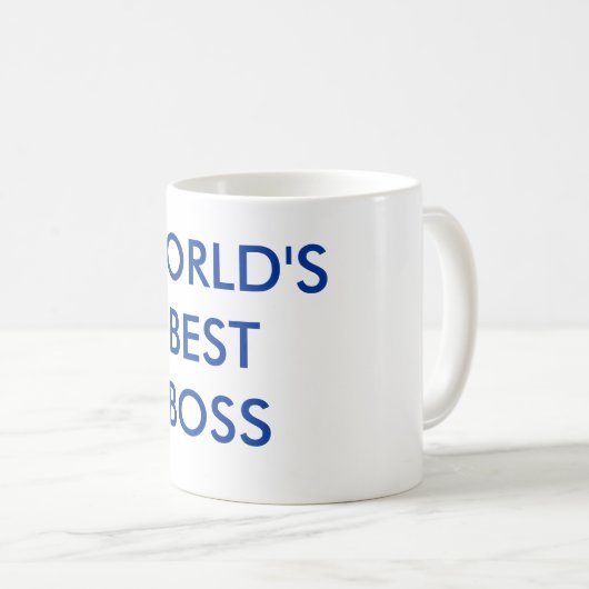 オフィスのユーモアのボスのマグ コーヒーマグカップ (正面右)