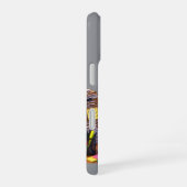 オフィスのユーモアを楽しむカエルの顔のスマホケース iPhone 16ケース (右側面)