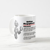 オフィスのユーモア事務所メガフォンコーヒーマグ コーヒーマグカップ (正面左)