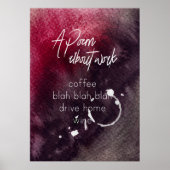 オフィスのユーモア会計士の仕事アルコールワおもしろいイン ポスター (正面)