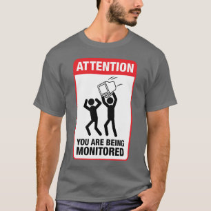 -オフィスのユーモア監視されています Tシャツ