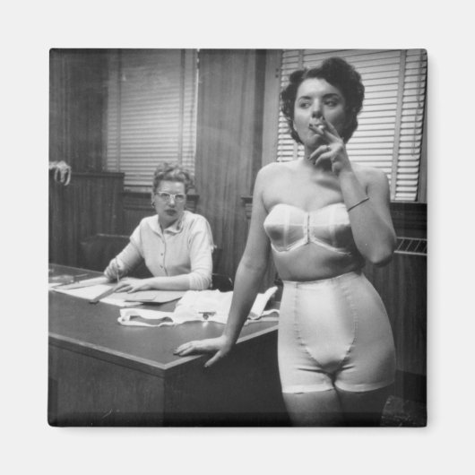 オフィスのランジェリー喫煙 マグネット (正面)