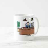 オフィスの人-カスタマイズ コーヒーマグカップ (正面右)