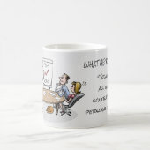 オフィスの冗談-チーム仕事-共通のゴール コーヒーマグカップ (中央)