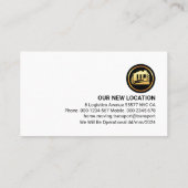 オフィスの場所を移動する 名刺 (裏面)