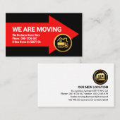 オフィスの場所を移動する 名刺 (正面/裏面)