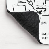 オフィスの売上表が横向きになった。ユーモアのある マウスパッド (コーナー)