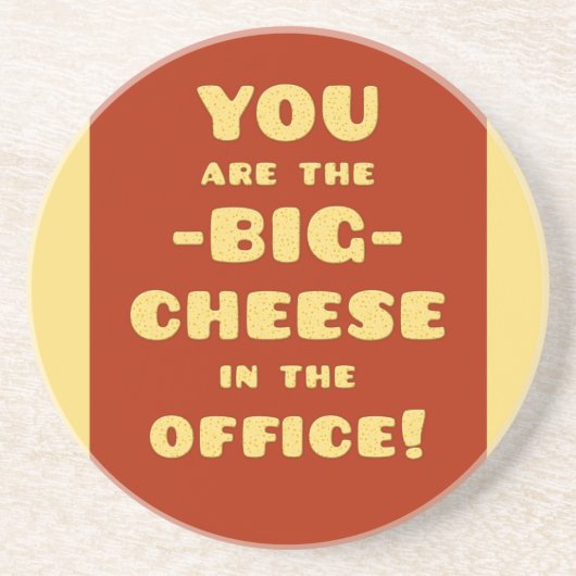 オフィスの大きいチーズです コースター (正面)