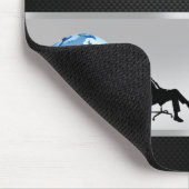 オフィスの実業家の世界の地球-マウスパッド マウスパッド (コーナー)