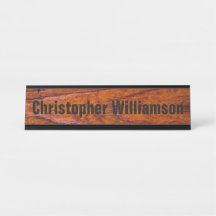 オフィスの専門のモノグラムの木製の穀物の写真の一見