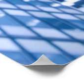 オフィスの建物・ウィンドウの焦点を外した上向き表示 ポスター (角)