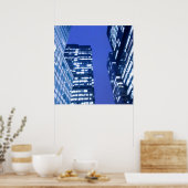 オフィスの建物・ウィンドウの焦点を外した上向き表示 ポスター (キッチン)