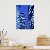 オフィスの建物・ウィンドウの焦点を外した上向き表示 ポスター (キッチン)