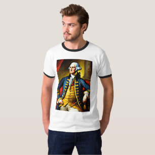 オフィスの服装でジョージ・ワシントン Tシャツ
