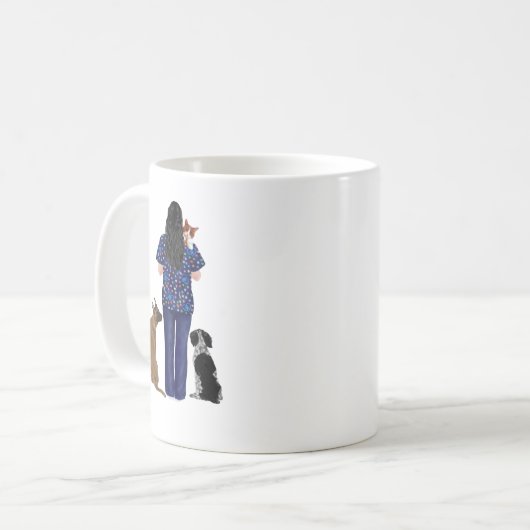 オフィスの獣医または獣医の技術 コーヒーマグカップ (正面左)