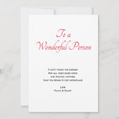 オフィスの素晴らしい大きいカジュアルなカード感謝していしています サンキューカード (裏面)