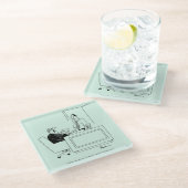 オフィスの責任 ガラスコースター (アングル)