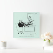 オフィスの責任 スクエア壁時計 (ホーム)