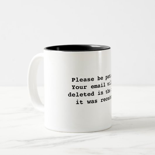 オフィスの電子メールのマグ ツートーンマグカップ (正面左)