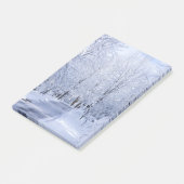 オフィスはノートの冬の雪の運命の運命に注意します ポストイット (アングル)