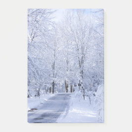 オフィスはノートの冬の雪の運命の運命に注意します ポストイット