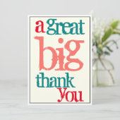 オフィスは素晴らしく大きいカジュアル感謝していしています サンキューカード (スタンド正面)