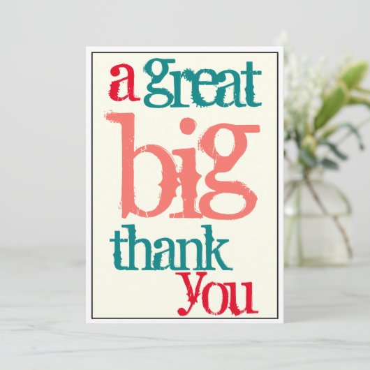 オフィスは素晴らしく大きいカジュアル感謝していしています サンキューカード (スタンド正面)