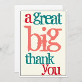 オフィスは素晴らしく大きいカジュアル感謝していしています サンキューカード (正面/裏面)
