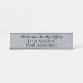 オフィスへようこそ デスクネームプレート (正面)