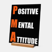 オフィスやる気を起こさせるのデコ前向きアの精神態度 アクリルサイン (傾斜)