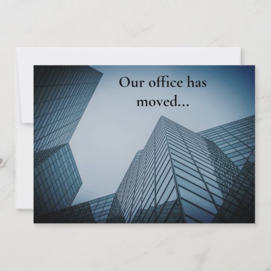 オフィスを移転しました プロフェッショナルオフィスビル移転 案内状 (正面)