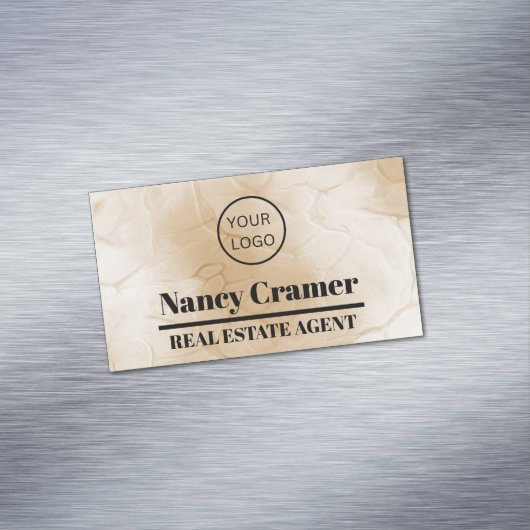 オフィスエレガントドア大理石金ゴールド実在エステートエージェント マグネット名刺 (インサイチュ)