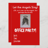 オフィスクリスマスパーティの招待状 招待状 (正面/裏面)