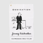 オフィスゴルファー – おもしろいゴルフ漫画 ゴルフタオル (正面)