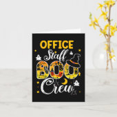 オフィススタッフBooクルー面白いハロウィーンのマッチングCos カード (黄色い花)