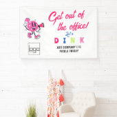 オフィスチームビルディングスポーツ漫画ピックルボール 横断幕 (インサイチュ)