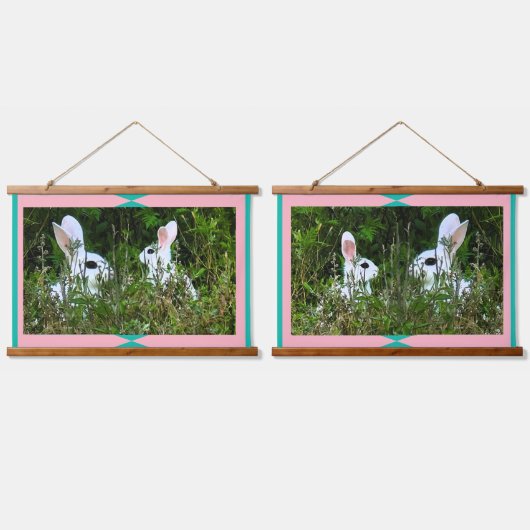 オフィストレンディー – ホームデコーラビットアニマル 吊り下げ型タペストリー (ダブル)