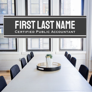 オフィスドアシンボルや象徴シンプルモダンブラックアンドホワイト サインプレート