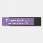 オフィスドア名シンボルや象徴プレートサイン – Lavendar サインプレート (正面)