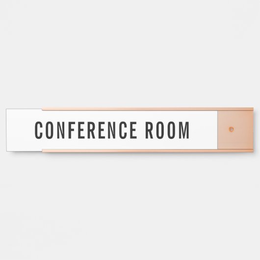 オフィスドア用自己接着剤の会議室サイン サインプレート (正面)