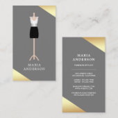 オフィスドレスフォーマル型枠マネキンファッションスタイリスト 名刺 (正面/裏面)