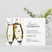 オフィスパーティーの招待状 招待状 (スタンド正面)